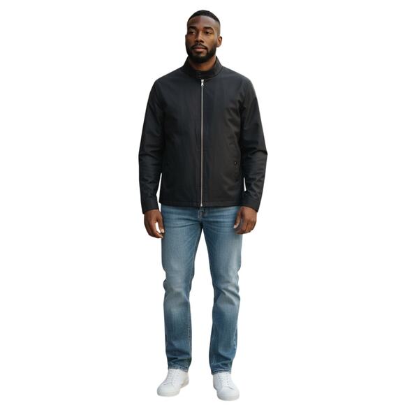 Banana Republic Men's Black Jacket Small Lightweight Outwear Minimalist Layer - Picture 2 of 12